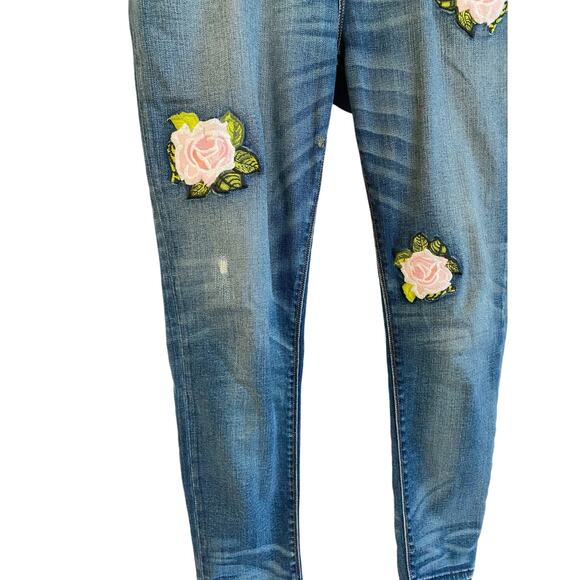 Hudson Nico Midrise Super Skinny Ankle Jeans Rose 29 X 28 - Picture 11 of 14